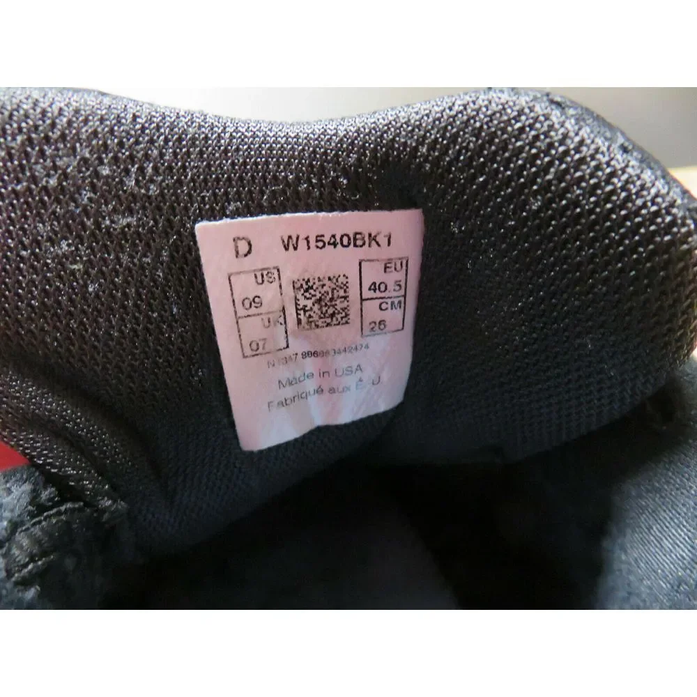 New Balance 1540‎ Black W1540BK1 Womens US 9 D Made in USA Walking Running Shoes